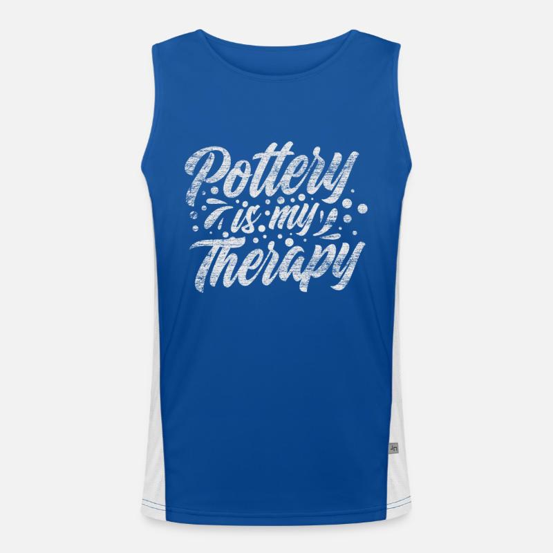 do pottery Men's Functional Contrast Tank Top 