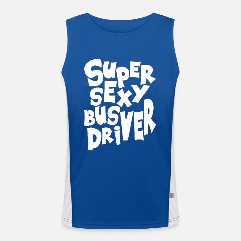 bus driver Men's Functional Contrast Tank Top 