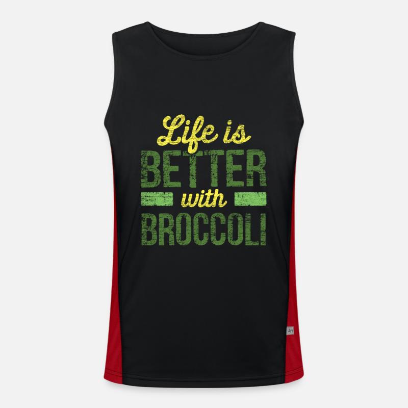 broccoli Men's Functional Contrast Tank Top 
