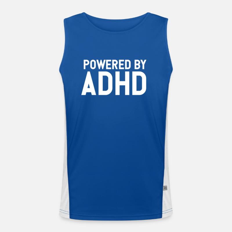 ADHD Powered Men's Functional Contrast Tank Top 