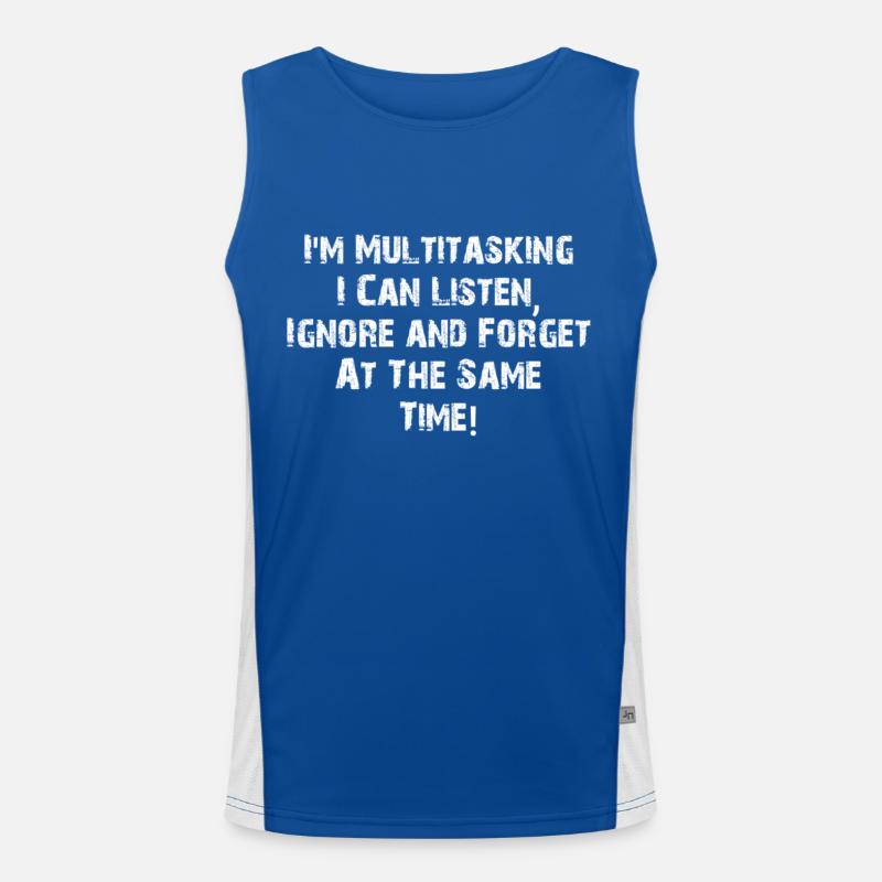 ADHD - Multitasking Men's Functional Contrast Tank Top 