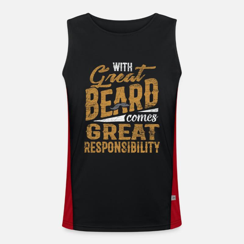 beard Men's Functional Contrast Tank Top 