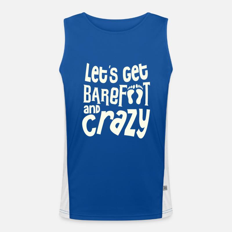 Pieds nus Débardeur respirant contrasté Homme 