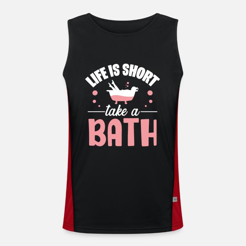 Bad Badewanne Badezimmer Funktionelles Kontrast-Tank Top für Männer 