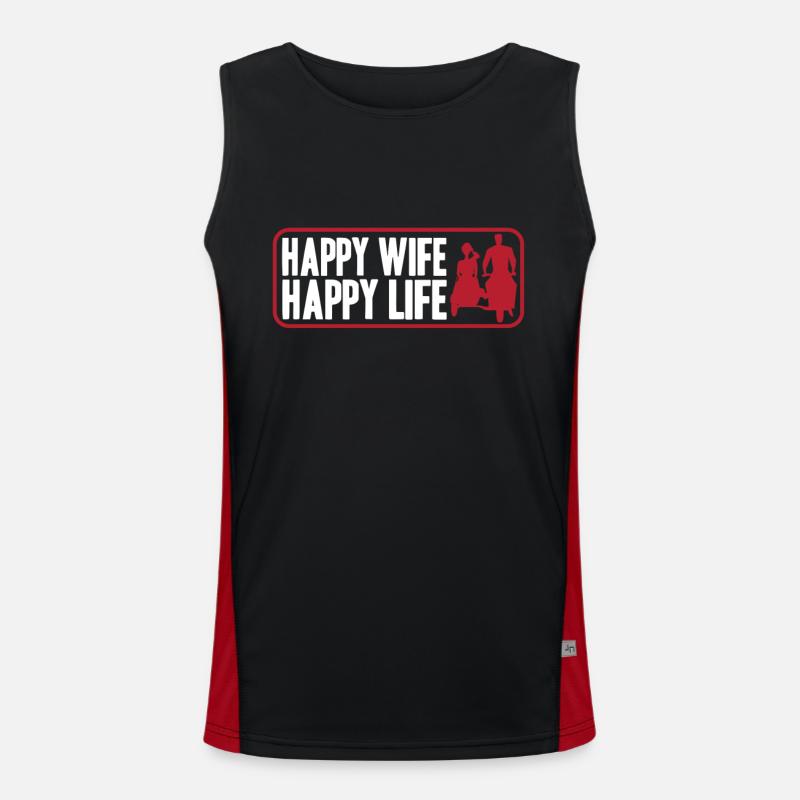 wedding Men's Functional Contrast Tank Top 
