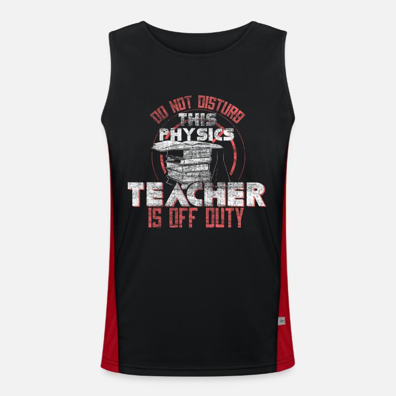 Physik Lehrer Funktionelles Kontrast-Tank Top für Männer 
