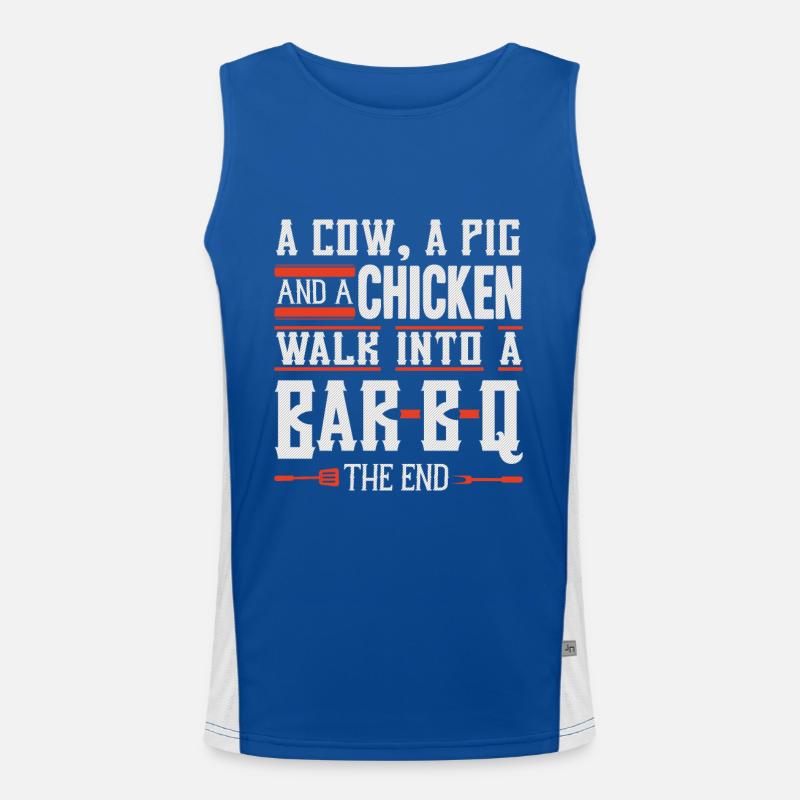 Grillen BBQ Funktionelles Kontrast-Tank Top für Männer 