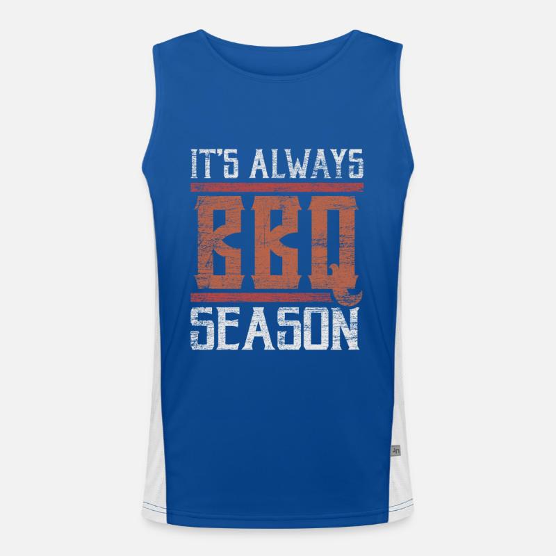 BBQ grilling Men's Functional Contrast Tank Top 
