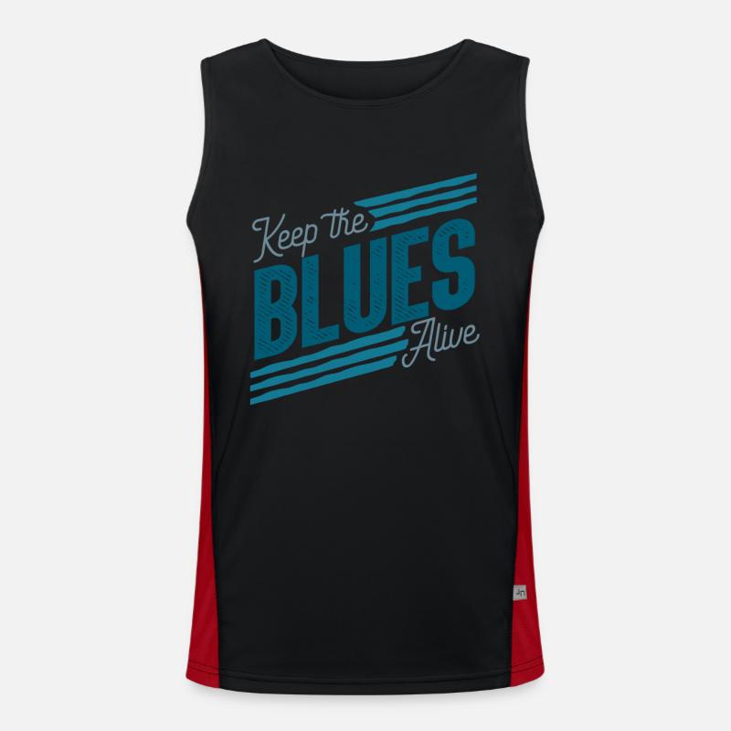 blues Men's Functional Contrast Tank Top 