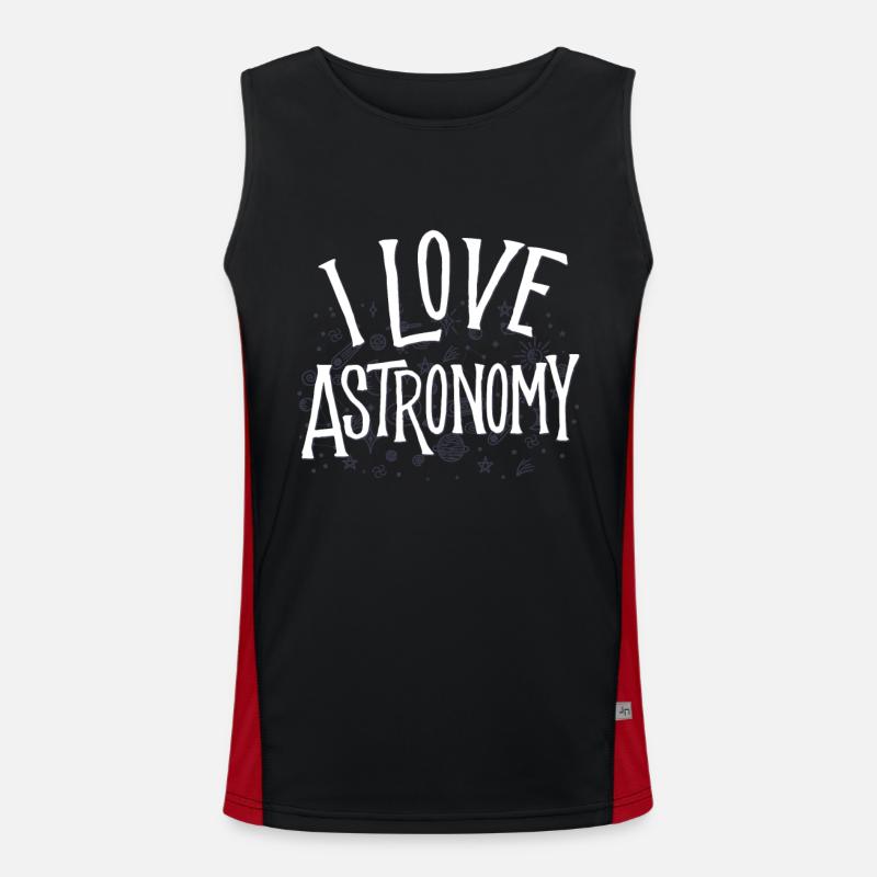 Astronomie Funktionelles Kontrast-Tank Top für Männer 