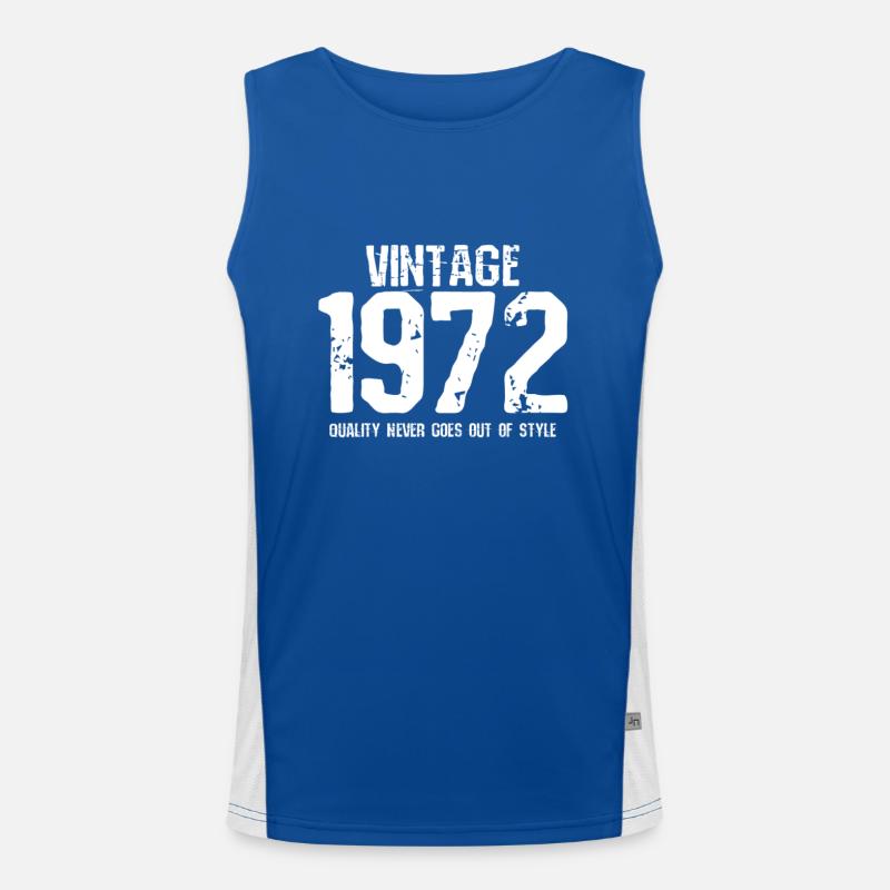1972 Funktionelles Kontrast-Tank Top für Männer 