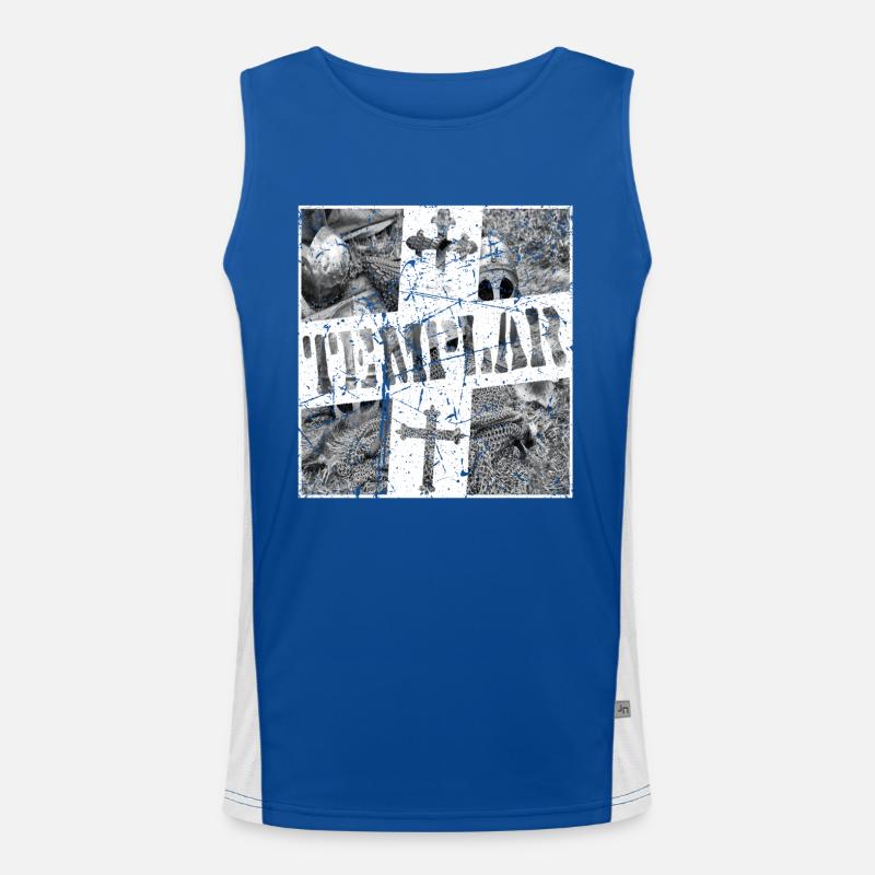 Kreuzritter,Tempelritter crusader Ritter Templar Funktionelles Kontrast-Tank Top für Männer 