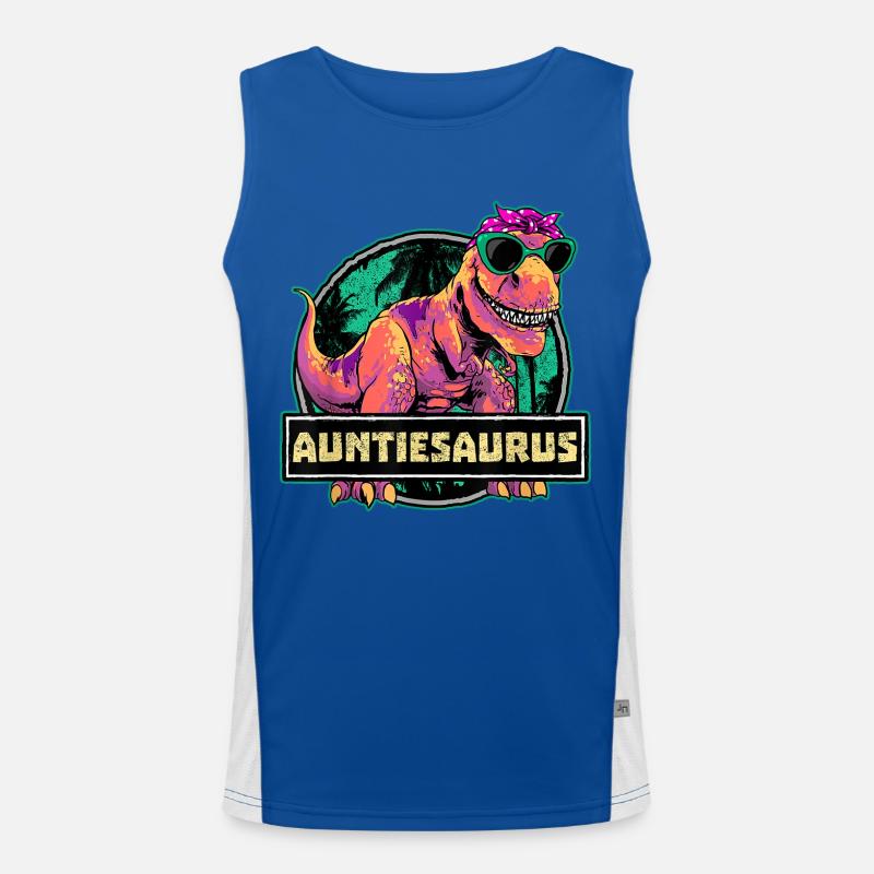 Auntiesaurus Men's Functional Contrast Tank Top 