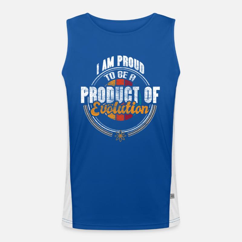 Evolution Man Histoire Idée cadeau Débardeur respirant contrasté Homme 