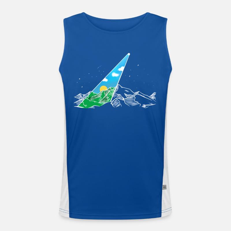 Cloudy Sky Men's Functional Contrast Tank Top 