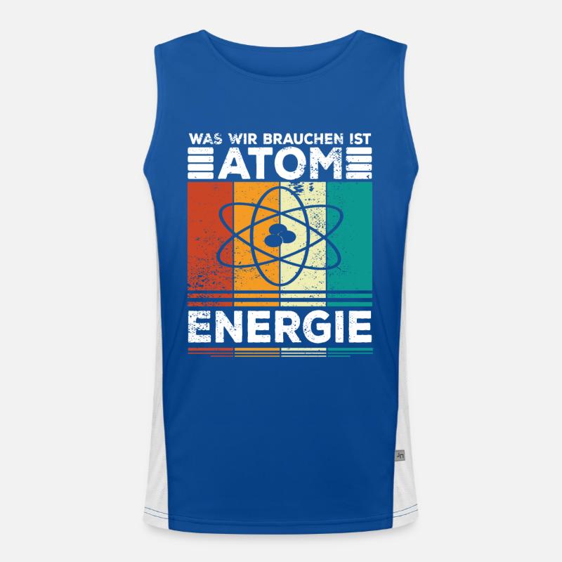 Atomenergie Kernenergie Kernkraft Atomkraftwerke Funktionelles Kontrast-Tank Top für Männer 