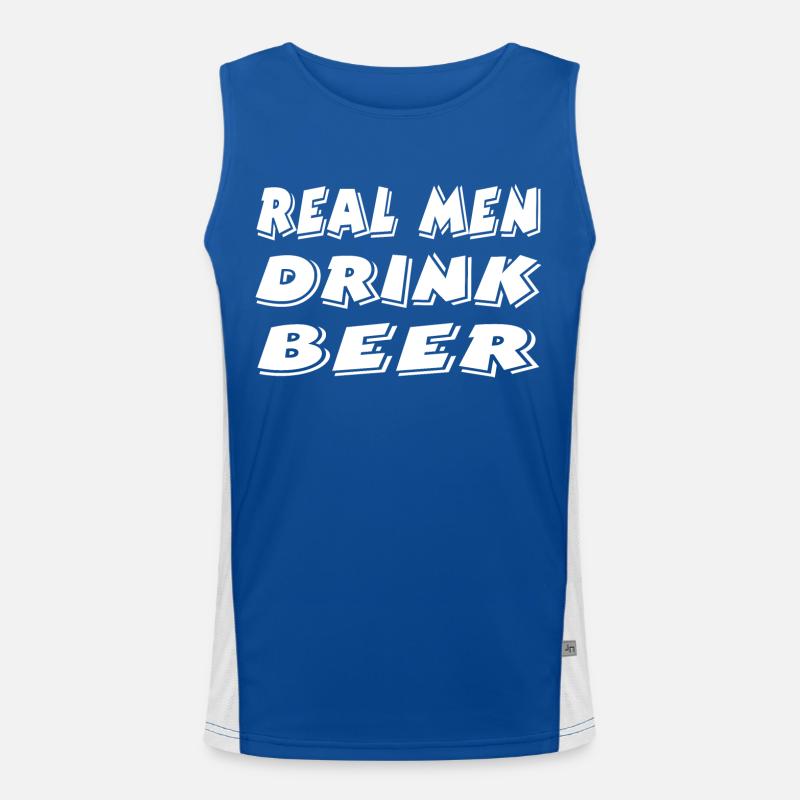Bier Funktionelles Kontrast-Tank Top für Männer 