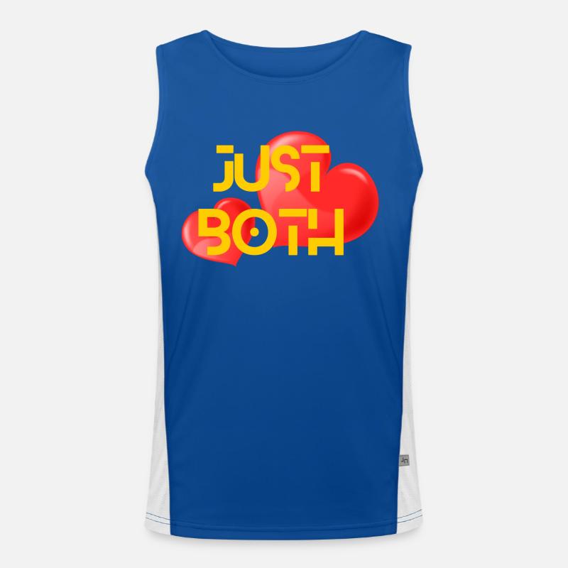 Nur du und ich Funktionelles Kontrast-Tank Top für Männer 