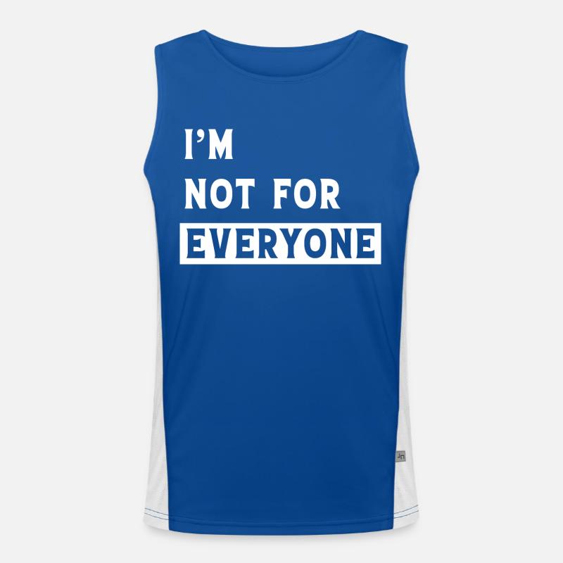 Ich bin nicht jedermanns Sache Funktionelles Kontrast-Tank Top für Männer 