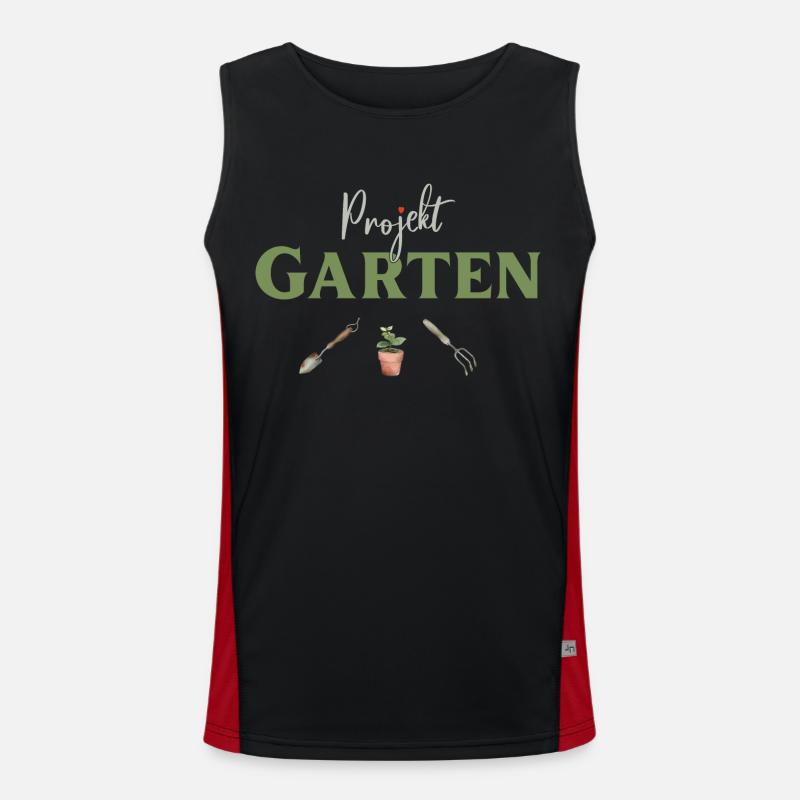 Projekt Garten Gärtnerin Gärtner Funktionelles Kontrast-Tank Top für Männer 