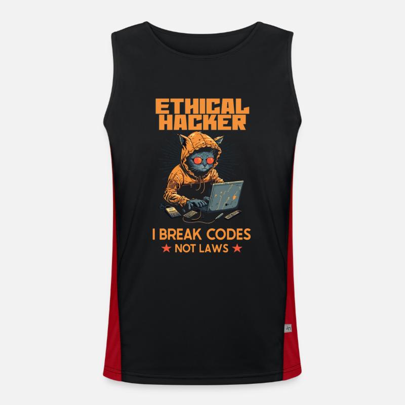 Ethical Hacking Analyst Ethical Cyber Security Funktionelles Kontrast-Tank Top für Männer 