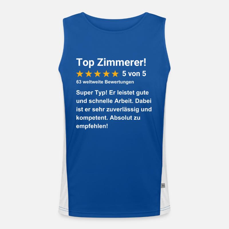Top Zimmerer Funktionelles Kontrast-Tank Top für Männer 
