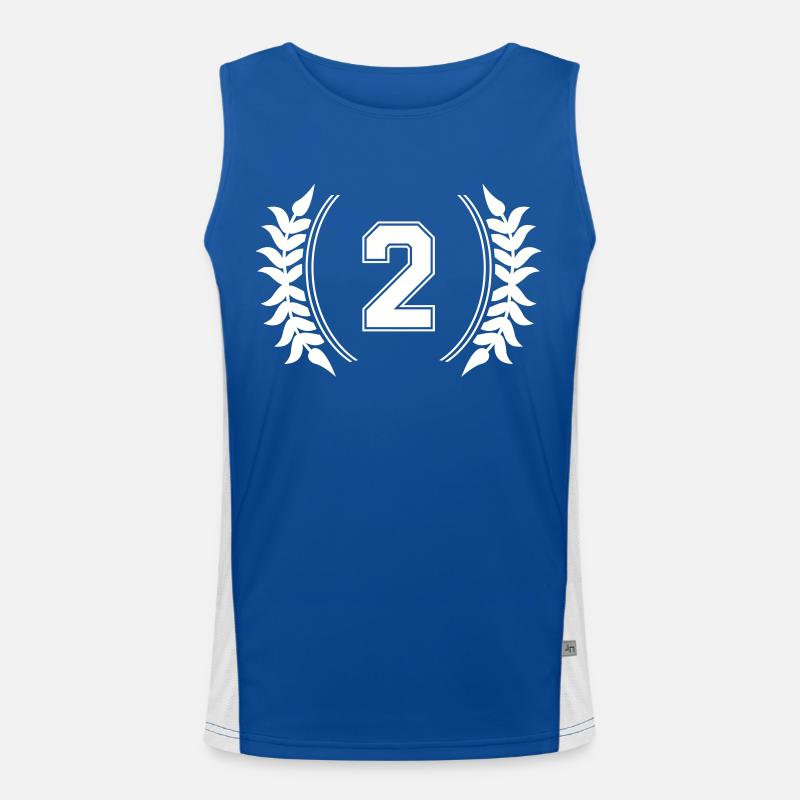 nummer 2 Funktionelles Kontrast-Tank Top für Männer 