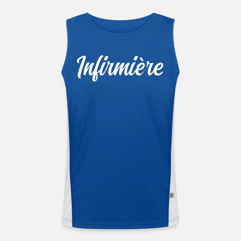 Krankenschwester Funktionelles Kontrast-Tank Top für Männer 