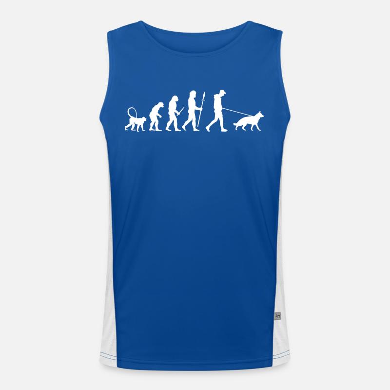 Evolution German Shepherd Men's Functional Contrast Tank Top 