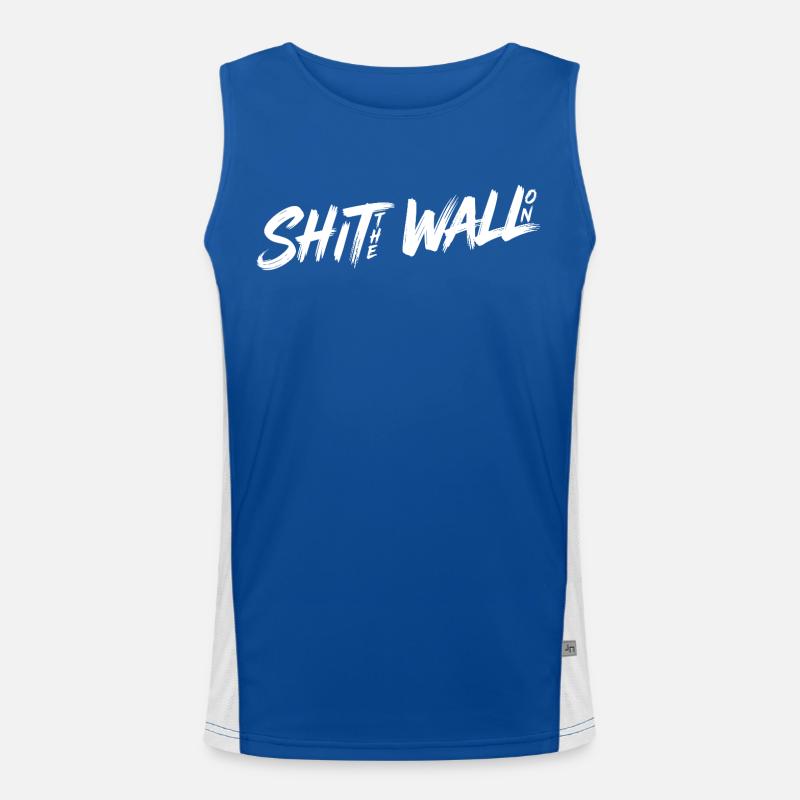 Shit the wall on Funktionelles Kontrast-Tank Top für Männer 