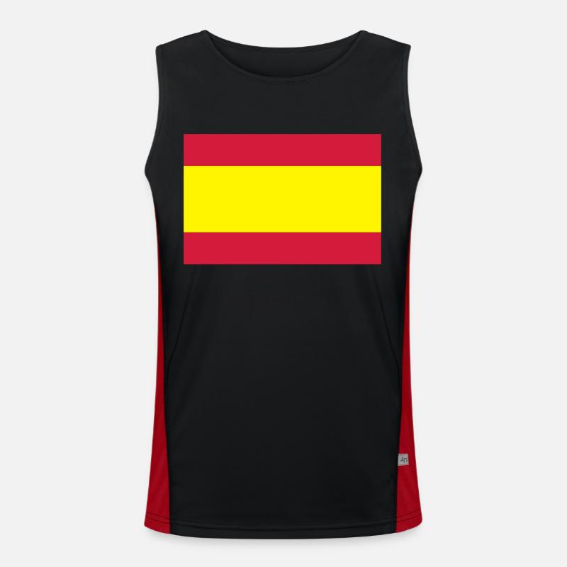 drapeau espagnole Débardeur respirant contrasté Homme 