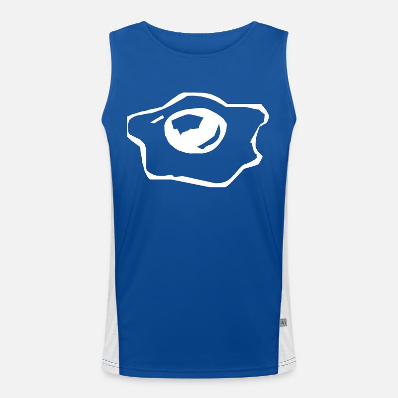 Spiegelei Funktionelles Kontrast-Tank Top für Männer 