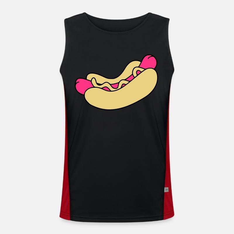 hot dog Men's Functional Contrast Tank Top 