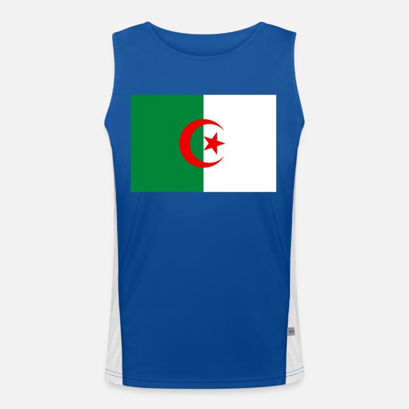 Drapeau de l'Algérie Débardeur respirant contrasté Homme 