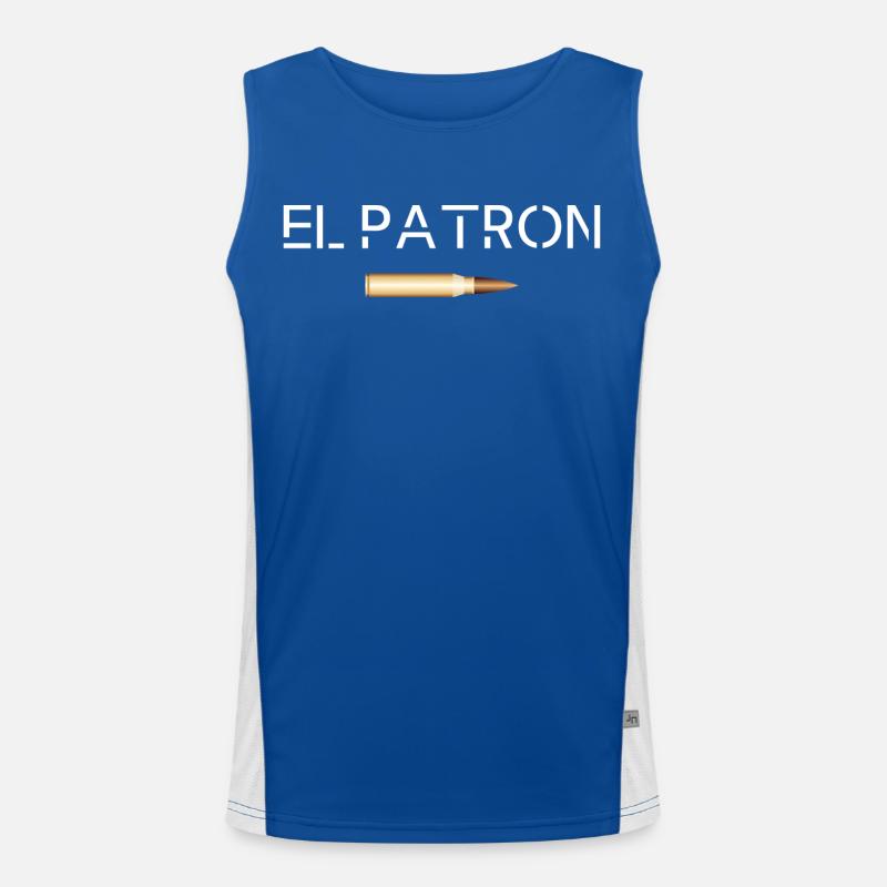 El Patron – Le look G le plus populaire Débardeur respirant contrasté Homme 