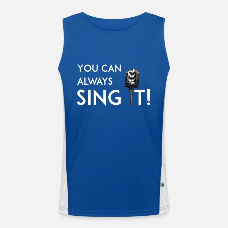 Sing it Men's Functional Contrast Tank Top 