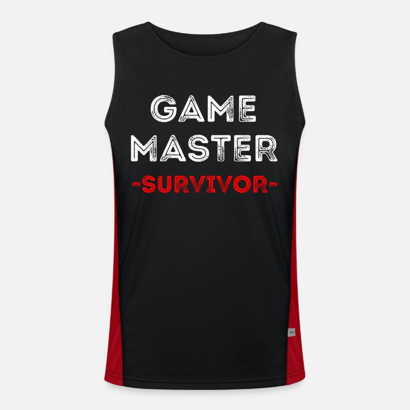Game Master Survivor RPG (Message) Débardeur respirant contrasté Homme 