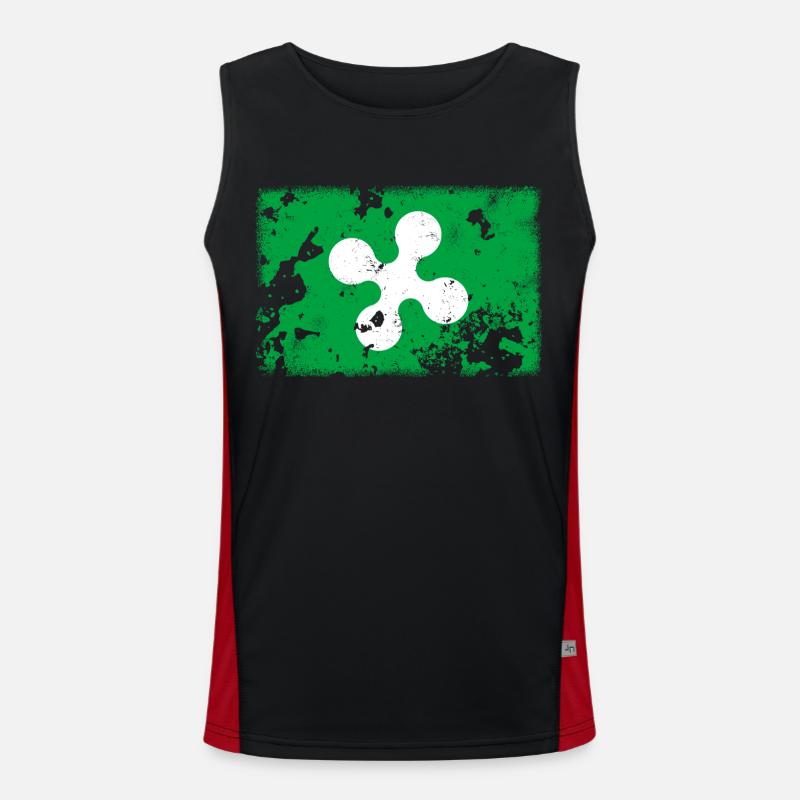 Lombardei Funktionelles Kontrast-Tank Top für Männer 