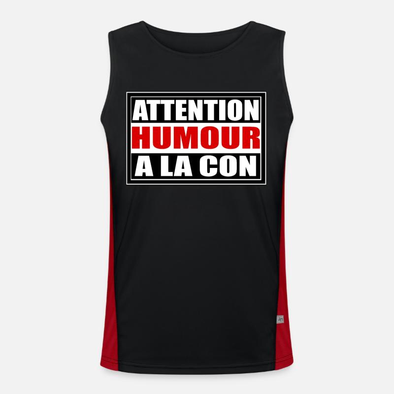 Humour a la con Débardeur respirant contrasté Homme 