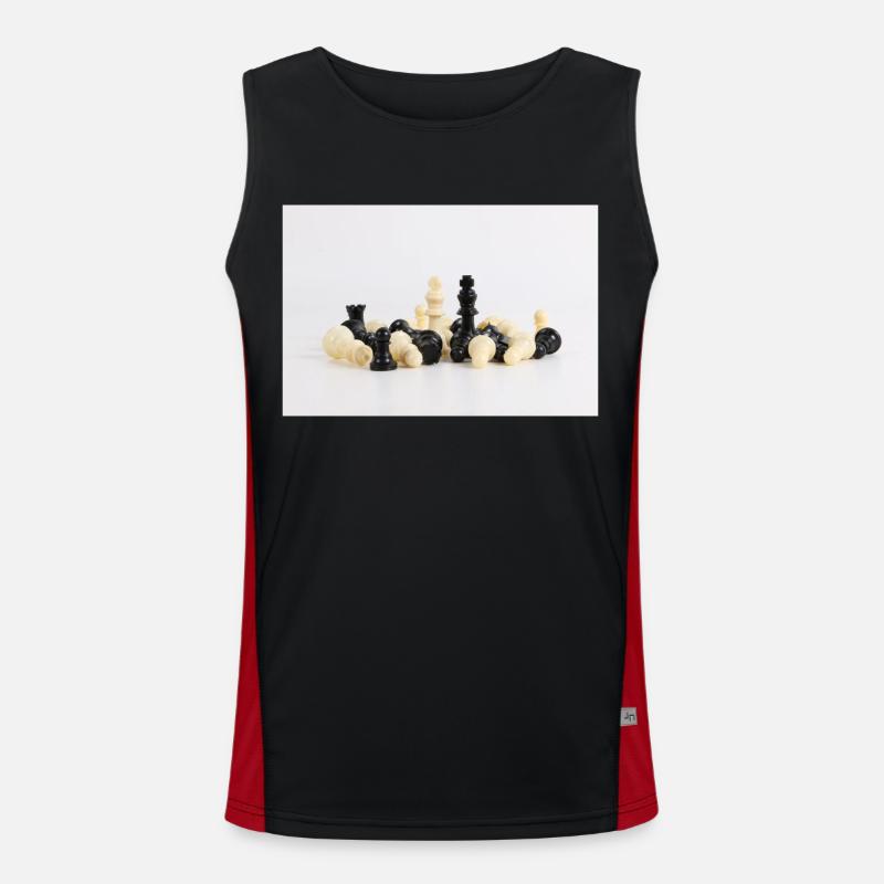 Chess pieces Men's Functional Contrast Tank Top 