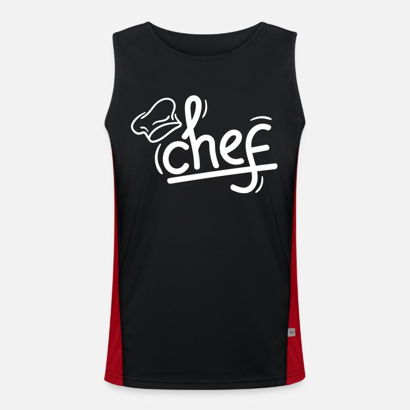 Chef cuisinier 2 Débardeur respirant contrasté Homme 