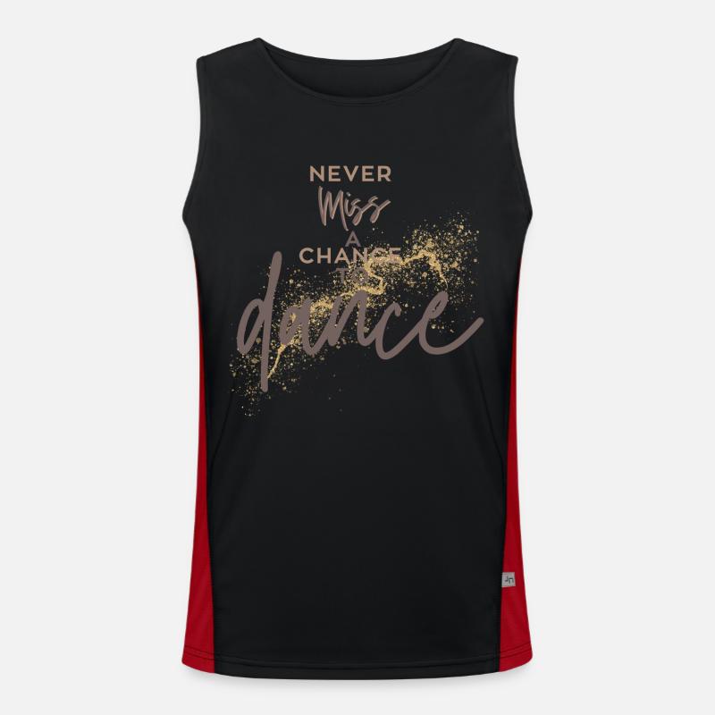 Danser danser Danser Dire Danse Dire danse Débardeur respirant contrasté Homme 