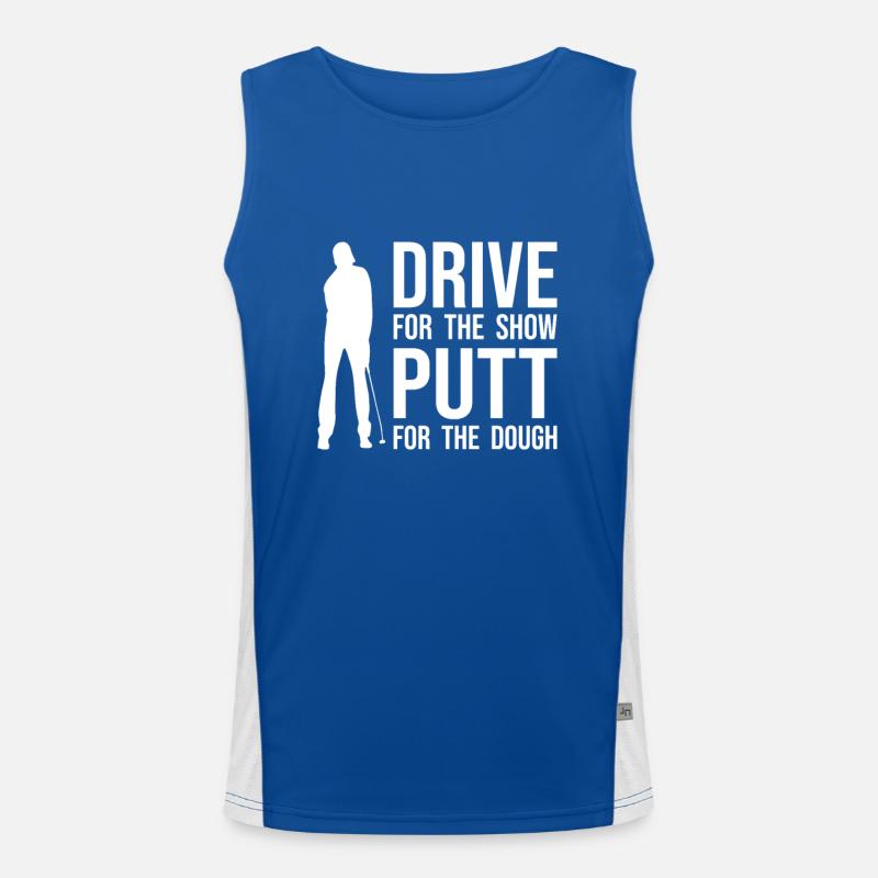 Lustiger Golfer Spruch - Driver Putter witzig Funktionelles Kontrast-Tank Top für Männer 