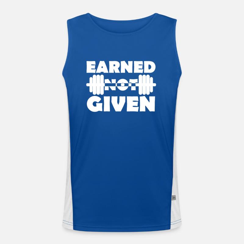 Earned Not Given Funktionelles Kontrast-Tank Top für Männer 