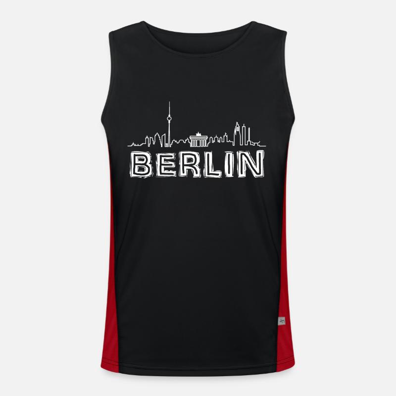 BERLIN 2023 Germany Haptschtadt Men's Functional Contrast Tank Top 