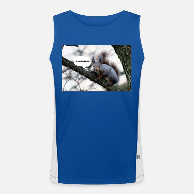 Eichhörnchen, Isibat Funktionelles Kontrast-Tank Top für Männer 