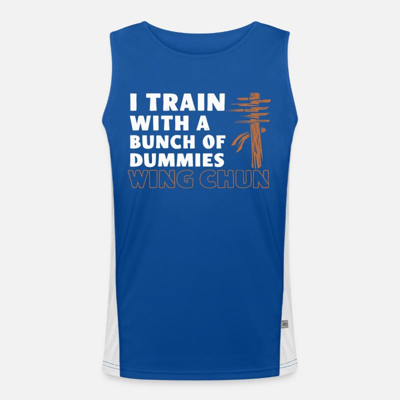 Wing Chun Kampfsport Geschenk Funktionelles Kontrast-Tank Top für Männer 
