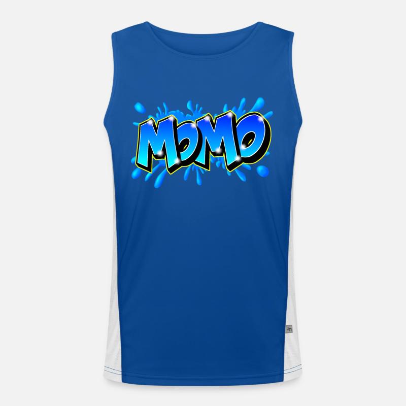 Graffiti Name MOMO printable on evrything Débardeur respirant contrasté Homme 