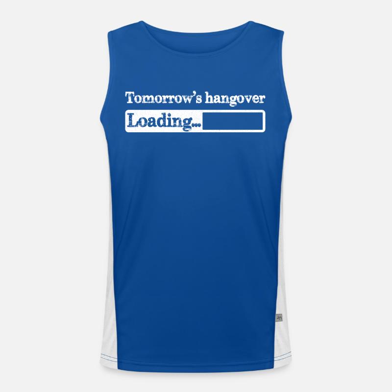 Tomorrow s hangover loading Men's Functional Contrast Tank Top 