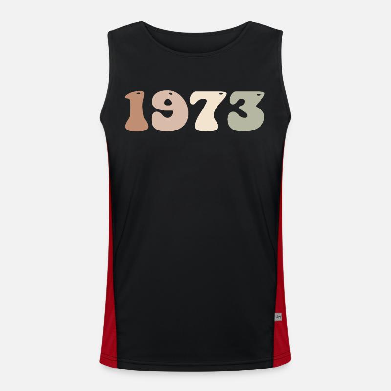 1973 Funktionelles Kontrast-Tank Top für Männer 